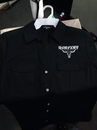 El Paso Graphics Company button-front shirt
