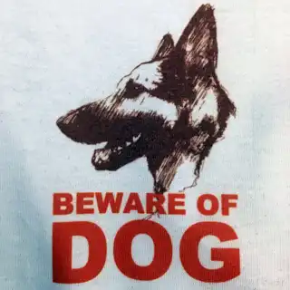 Athena “Beware of Dog” sublimation T-shirt