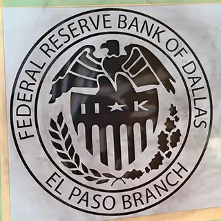 Completed Federal Reserve Bank of Dallas glass etching in El Paso