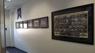 Framed photographic display installed at the U.S. Border Patrol Canine Center, view 1