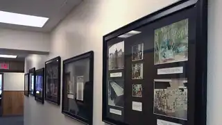 Framed photographic display installed at the U.S. Border Patrol Canine Center, view 3