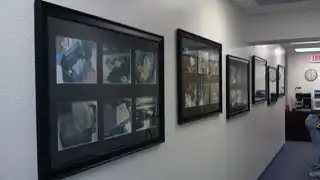 Framed photographic display installed at the U.S. Border Patrol Canine Center, view 4