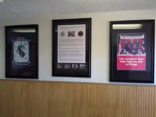 Framed photographic display installed at the U.S. Border Patrol Canine Center, view 9
