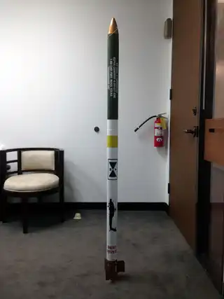 Completed customized Hydra 70 practice rocket retirement gift