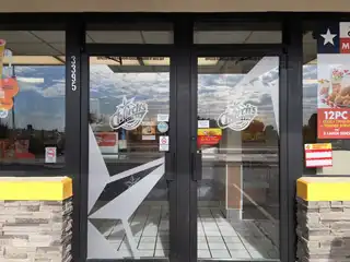 Church’s Chicken frosted window graphics, view 1