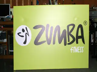 Custom Zumba Fitness promotional canvas